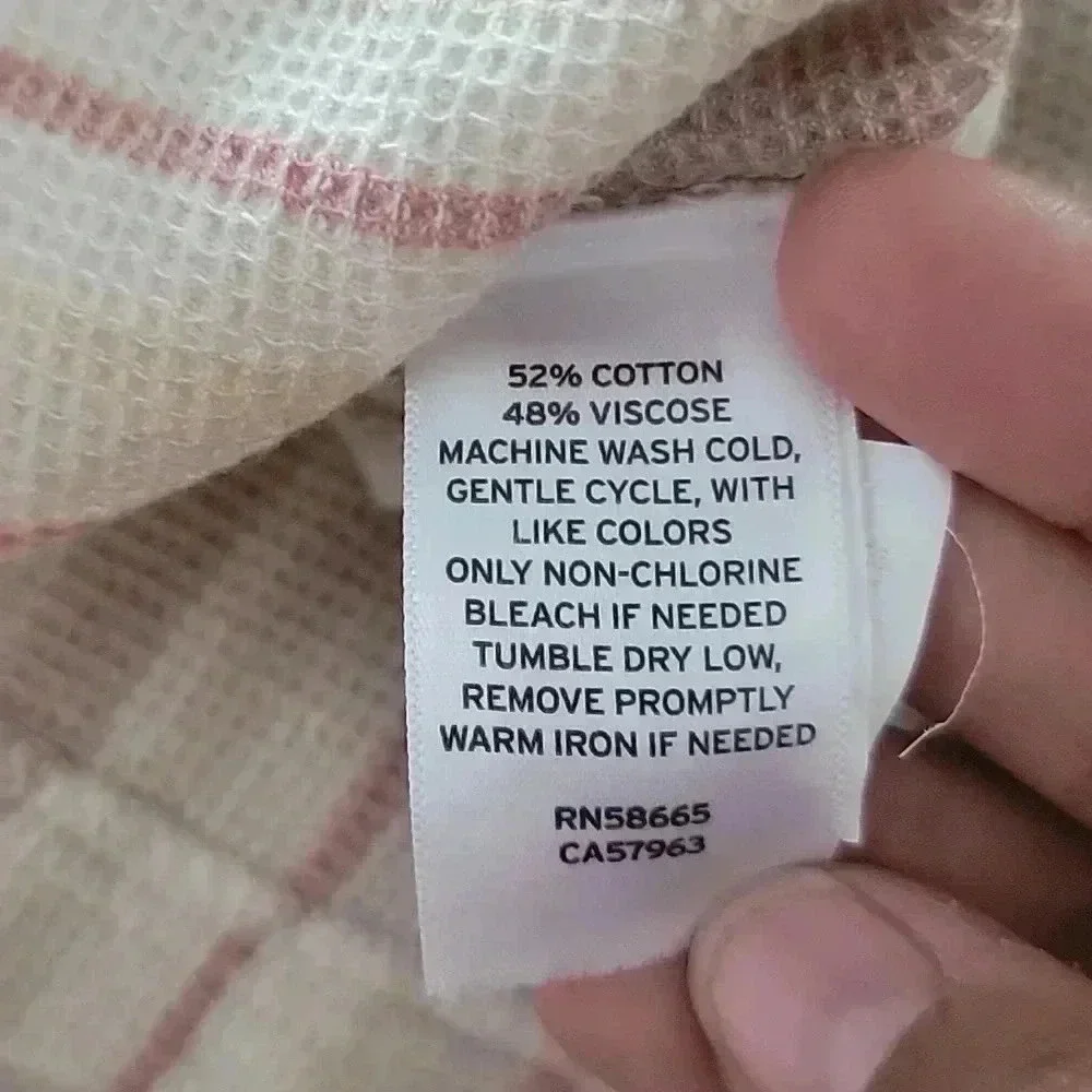 NWT Treasure & Bond SIDE BUTTON REVERSIBLE TANK IN IVORY JANA STRIPE XL - Picture 5 of 5